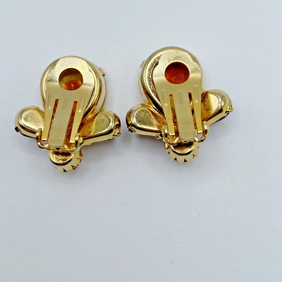 Vintage Givre Bi Color Glass Rhinestone Necklace Earrings Set High Quality Demi - Picture 10 of 16